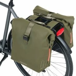 Double Sacoche Basil 41 L SoHo Nordlicht Avec éclairage Intégré -Apidura Soldes double sacoche basil 41 l soho nordlicht avec eclairage integre full 6