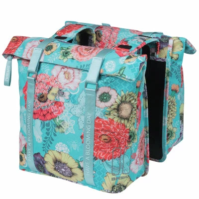 Double Sacoche Vélo Porte-bagage Arrière Bleue Bloom Field Basil 3 Double Sacoche Vélo Porte-bagage Arrière Bleue Bloom Field Basil