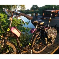 Double Sacoches Vélo 35L Wanderlust Basil -Apidura Soldes double sacoches velo 35l wanderlust basil full 5