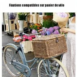 Fixations Pour Caisse Et Panier De Vélo En Osier Rotin - Basil -Apidura Soldes fixations pour caisse et panier de velo en osier rotin basil full 4