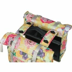 Sacoche Vélo Double Porte-bagage Amovible MIK Jaune Bloom Basil -Apidura Soldes sacoche velo double porte bagage amovible mik jaune bloom basil full 3