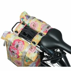 Sacoche Vélo Double Porte-bagage Amovible MIK Jaune Bloom Basil -Apidura Soldes sacoche velo double porte bagage amovible mik jaune bloom basil full 5