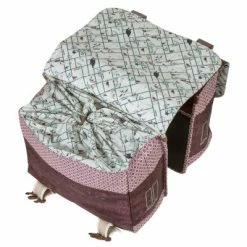 Sacoche Vélo Double Rouge Vintage 35L Boheme Basil -Apidura Soldes sacoche velo double rouge vintage 35l boheme basil full 3