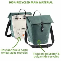 Sacoche Vélo Vaude ReCycle 23 + 7L Sur Porte-bagages Arrière -Apidura Soldes sacoche velo vaude recycle 23 7l sur porte bagages arriere full 3